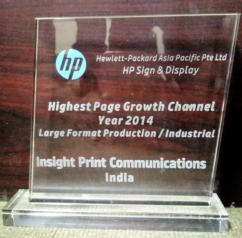 HP 2014 Highest page growth large format