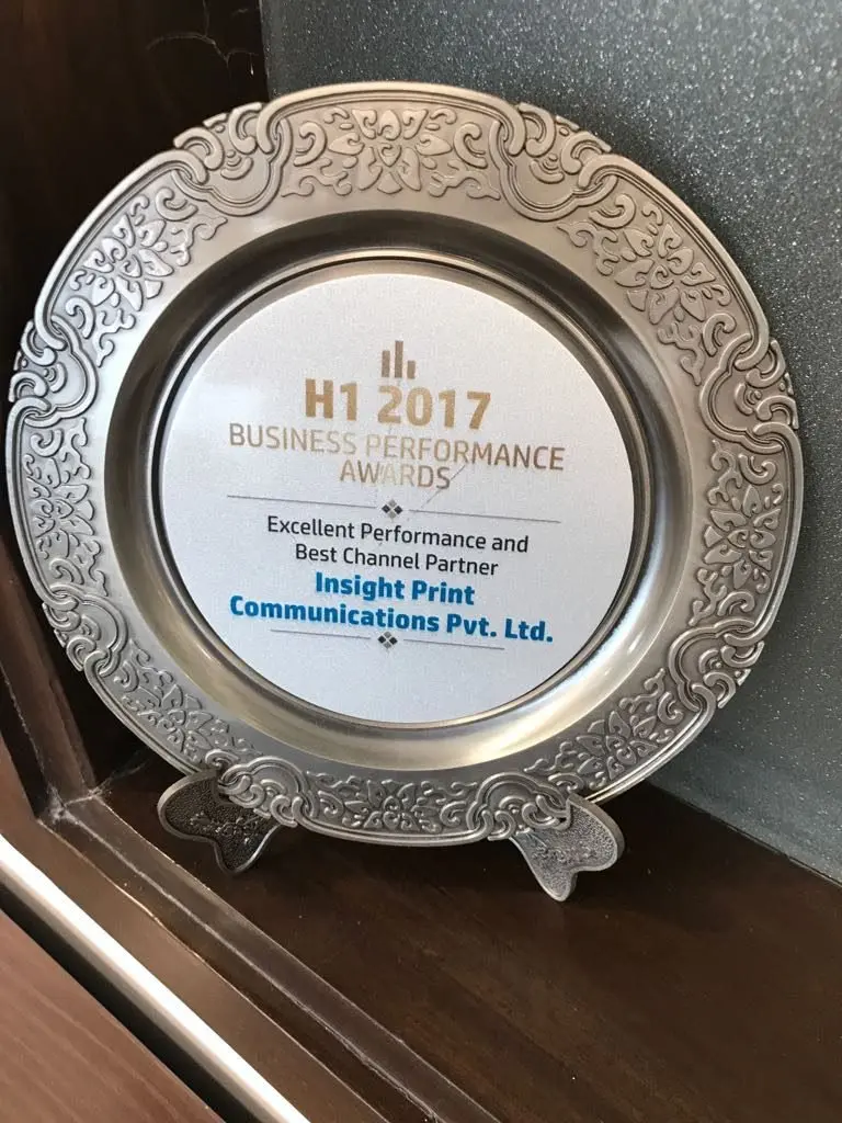 HP Excellent Performance and Best Channel Partner 2017