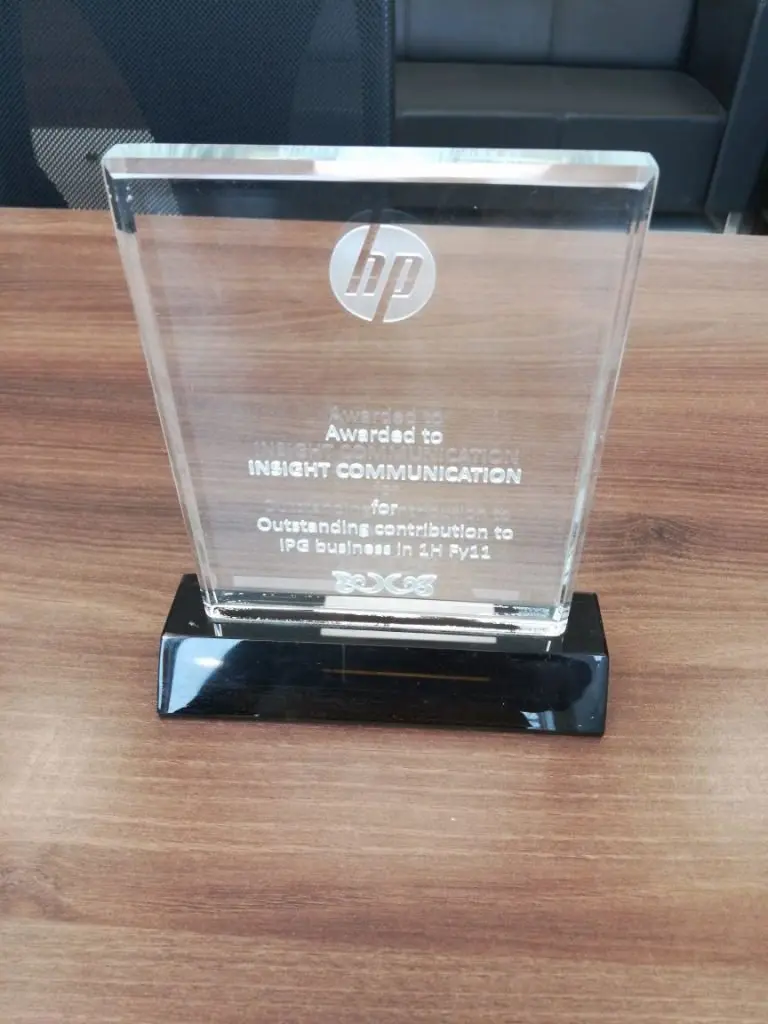 HP Outstanding contribution 2011