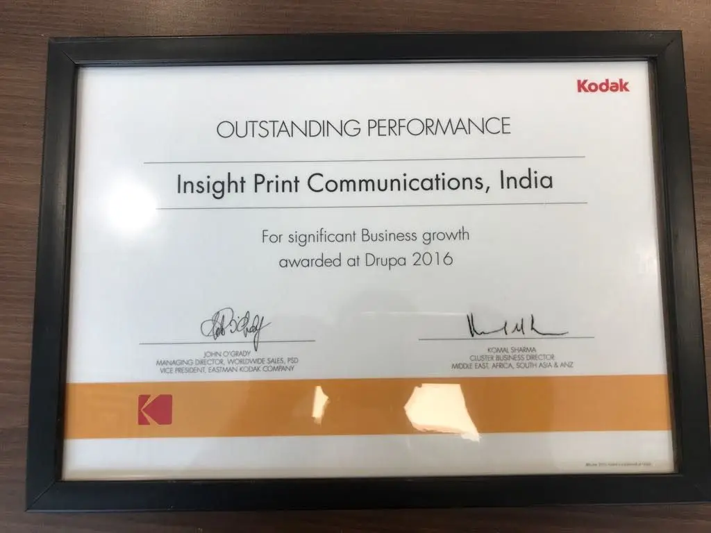 Kodak Contribution towards Success and Growth of Business 2016